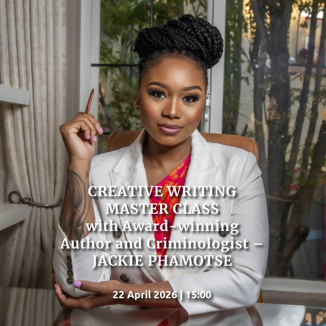 Creative Writing Master Class With Award-winning Author and Criminologist